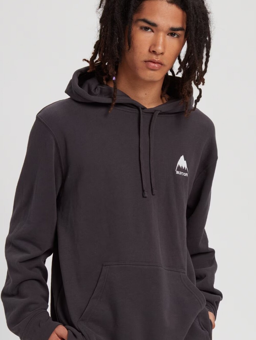 Burton Men's Mountain Pullover Hoodie Charcoal Black Size Medium